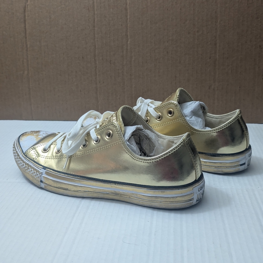 Converse All Star Women's Sneakers Size 10 Synthetic Gold - Picture 6 of 10